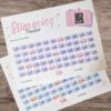 A4 Laminated Slimming Tracker